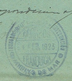 ARENYS de MAR , Juzgado primera Instancia 1923