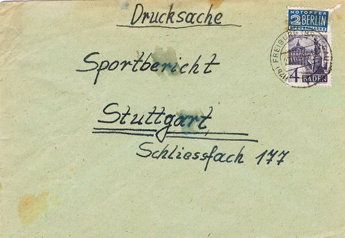 FREIBURG (zona francesa de ocupacion) impresos
