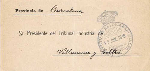 MADRID, Instituto Reformas Sociales 1918