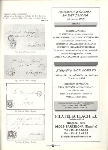 Cronica Filatelica. 153. Marzo 1998. Pagina 85. Sellos dentados en la epoca 1850-1865. 1. Baja.jpg