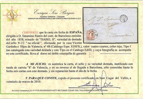 Certificado carta 48 dentado ?