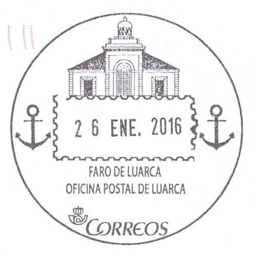 Matasellos turístico. Luarca. Faro de Luarca. 2016-01-26. Baja.jpg