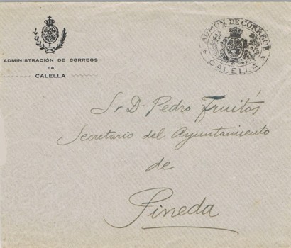 CALELLA (Barcelona) Correos 1898