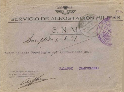 GUADALAJARA, Regimiento Aerostación Militar 1931, Republica