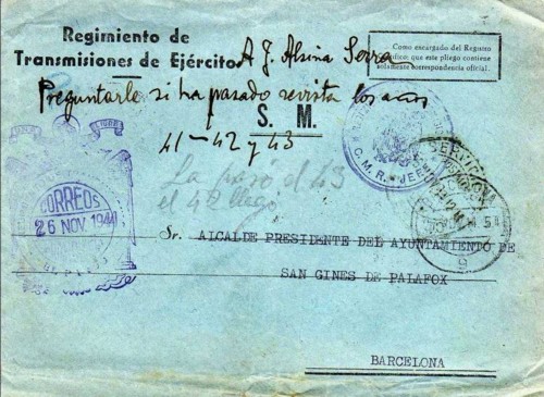 EL PARDO (Madrid) Regimiento transmisiones 1944