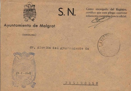 MALGRAT (Barcelona), Ayuntamiento 1942