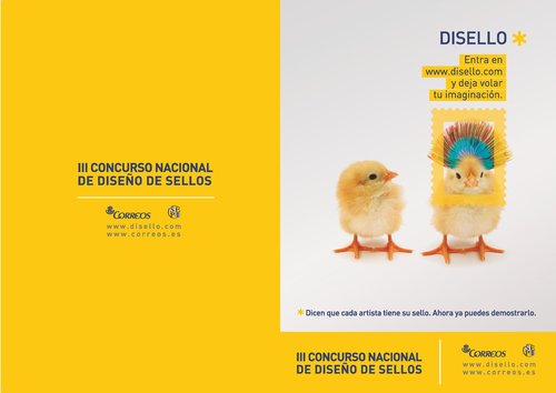 2016-02-19. NP CORREOS pone en marcha el III Concurso Nacional de Diseno de sellos-DISELLO. Diptico III Concurso Nacional de Diseno de Sellos. Pagina 1. Baja.jpg