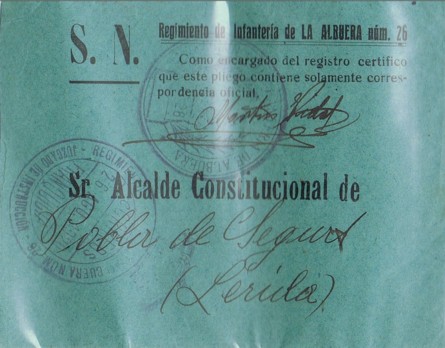 LERIDA, Regimiento Albuera