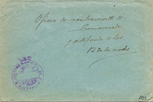 PALAFOLLS (Barcelona) Juzgado Municipal 1922