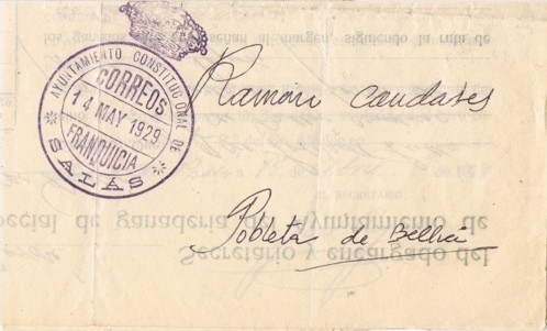 SALÁS (Lerida) Ayuntamiento Constitucional 1929