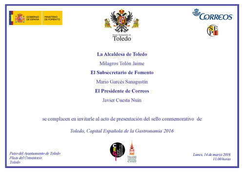 2016-01-20. Toledo, Capital Espanola de la Gastronomia 2016. Presentacion. 3. 14-03-2016.jpg