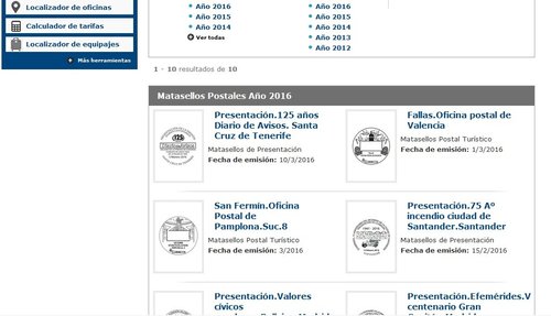 correos mat postales
