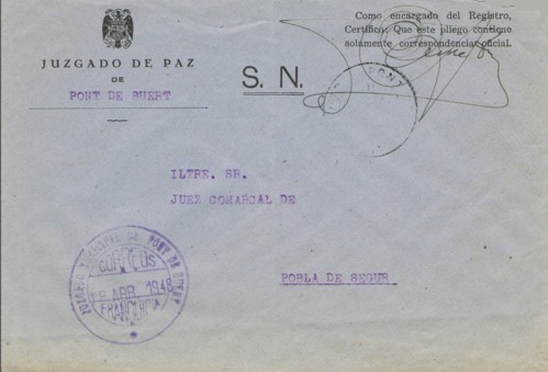 PONT de SUERT (Lerida) 1948