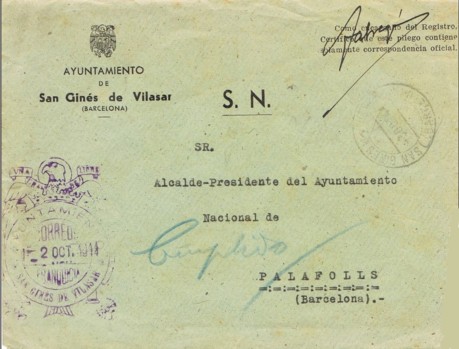SAN GINES de VILASAR (Barcelona) 1944