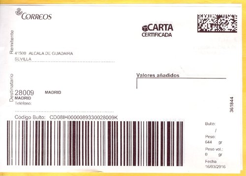Etiqueta termica digital. Grande. Carta certificada. 4128994-Alcala de. Guadaira Suc 1 (aunque no lo indica). 361844. En blanco. 2016-03-16. Baja.jpg