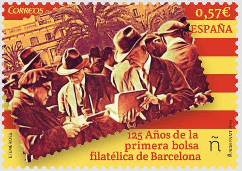 2016-04-08. Efemerides. 125 anos primera Bolsa Filatelica de Barcelona. Boceto. Baja.jpg