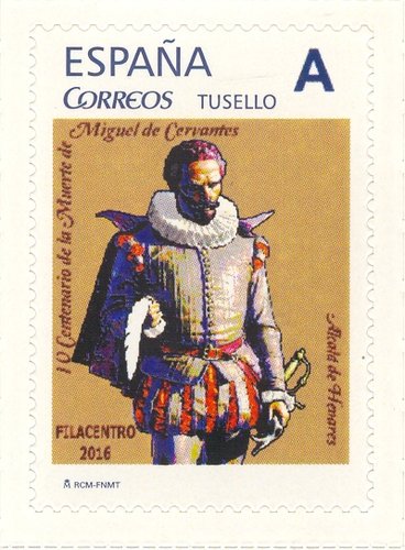 Sello personalizado. Alcalá de Henares. 2016-04-23. Filacentro 2016. IV Centenario Muerte Miguel Cervantes.jpg