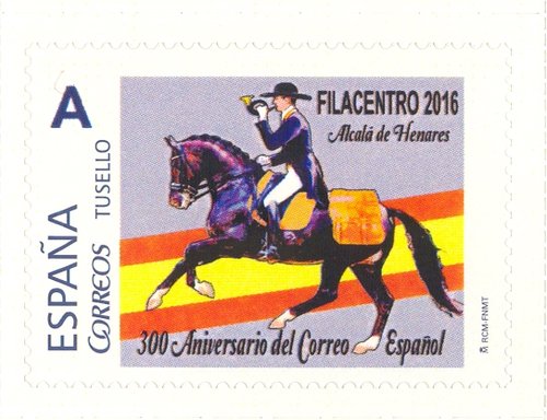 Sello personalizado. Alcalá de Henares. 2016-04-21. Filacentro 2016. 300 años del Correo Español.jpg