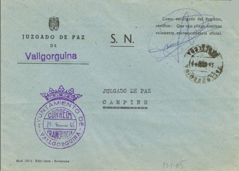 VALLGORGUINA (Barcelona) 1961
