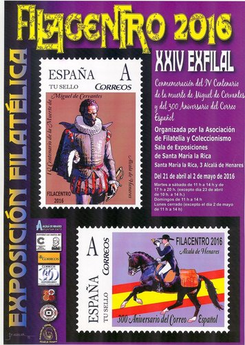 Alcala de Henares. 2016-04-21 al 02-05. Filacentro 2016. XXIV EXFILAL. Cartel. Definitivo. Baja.jpg
