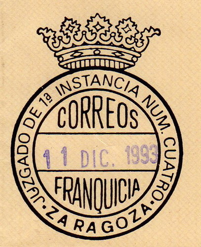 FRAN JUD Zaragoza ZARAGOZA Juzgad de 1 Instancia N  4 1993 f.jpg