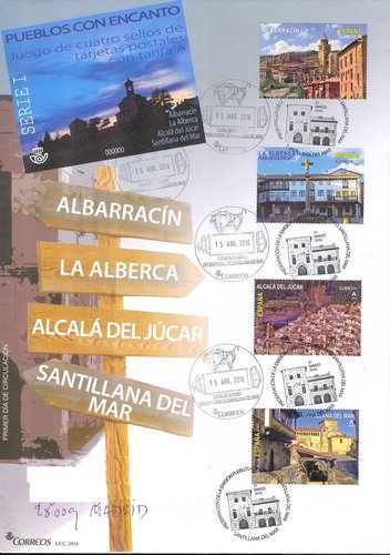 2016-03-21. Pueblos con Encanto. Anverso. Santillana del Mar. Presentacion. 15-04-2016. Sobre completo. Anverso. Baja.jpg