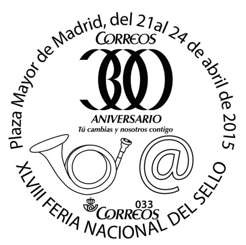 Madrid. 2016-04-21 al 24. XLVIII Feria Nacional del Sello. Matasellos. Baja.jpg
