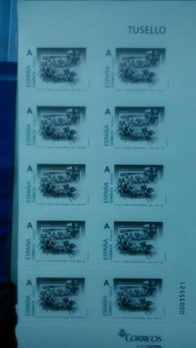 Madrid. 2016-04-21 al 24. XLVIII Feria Nacional del Sello. Sello personalizado. Madrid. 2016. Anfil 41. Tira. Baja.jpg