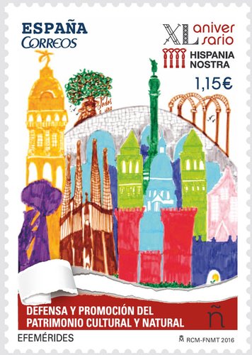 2016-05-23. Efemerides. Defensa y Promocion Patrimonio Cultural y Natural (XL Aniversario Hispania Nostra). Boceto. Baja.jpg
