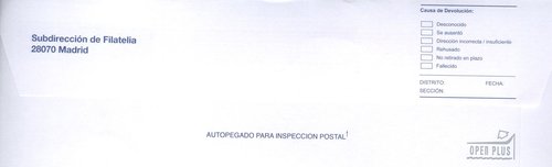 Sobre Servicio Filatelico. SAP 403010 - SF. B11. Tompla 2016. Sobre 32,4x22,7. Reverso. Remitente. 2016-04-27. Baja.jpg