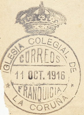 FRANQUICIA - LA CORUÑA IGLESIA COLEGIAL 1916.jpg