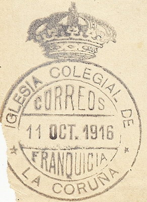 FRANQUICIA - LA CORUÑA IGLESIA COLEGIAL 1916.jpg