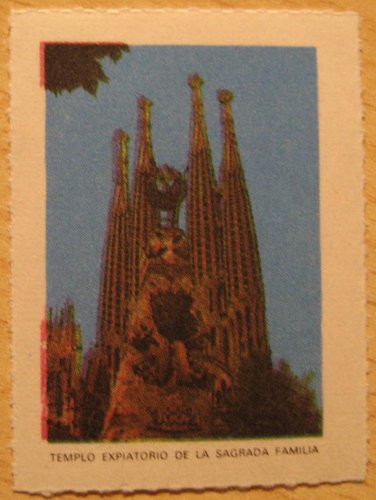 Barcelona sagrada familia, vista general
