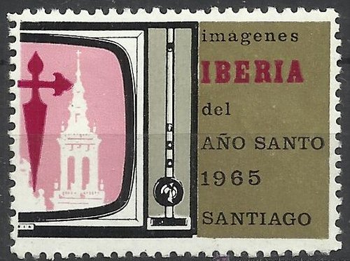IBERIA  1965. Pro Año Santo en Santiago