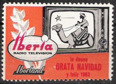 IBERIA Radio y T.V. 1963 / Iberland. Grata Navidad