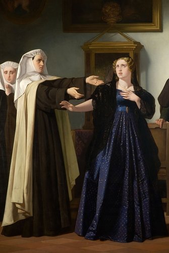Mariana Pineda despidiéndose de las monjas del beaterio de Santa María Egipciaca, de Isidoro Lozano
