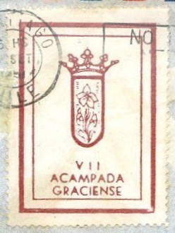 BARCELONA, UEC  1951. VII acampada graciense
