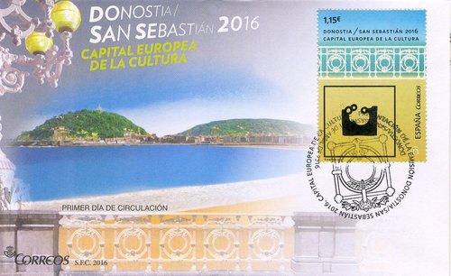 2016-04-01. San Sebastian, Capital Europea de la Cultura 2016. Presentacion. 29-04-2016. Sobre matasellado. Baja.jpg