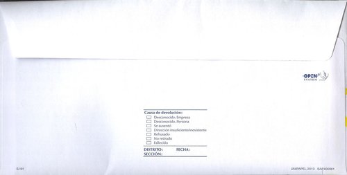 SAP 400061. S.191. Unipapel 2013. Estampillas ATM. 11,5x22,4. Reverso. Baja.jpg