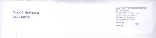 Sobre Servicio Filatelico. SAP 403010 - SF. B11. Unipapel 2009. Sobre 32,4x22,8. Reverso. Remitente. 2016-04-28. Baja.jpg