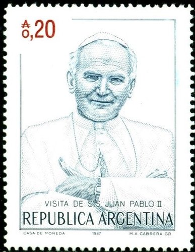 Argentina 1987 Pope John Paul II,Catholic Church,Religion.jpg