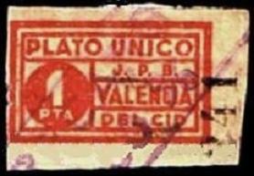 1 pta. Plato Único J.P.B. Valencia del Cid.