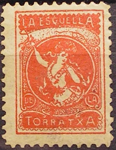 Esquella La Torratxa de Barcelona en color rojo