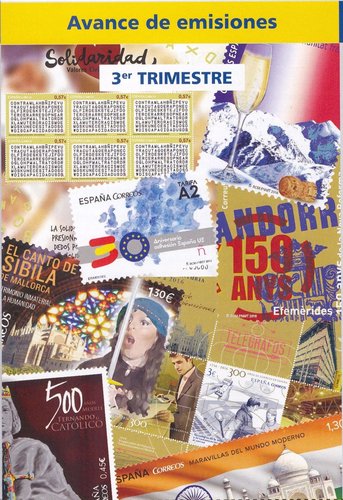 Avance de emisiones. 3.er trimestre 2016. Boletin Sellos y Mucho Mas. Numero 44. Pagina 20. Parcial. Baja.jpg