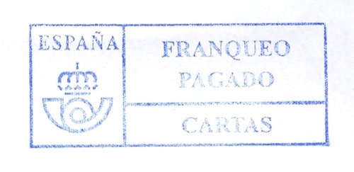 Franqueo Pagado. Cartas. Real Academia Espanola. 2016-02-23. Cartucho. Tampon. Baja.jpg
