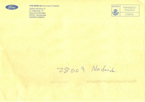 Franqueo Pagado. Cartas. FCE BANK. 2016-06-08. Sobre. Baja.jpg
