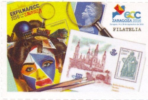 Zaragoza. 2016-09-14 al 18. EXFILNA-ECC 2016. Vinetas publicitarias ECC-EXFILNA. Vineta. Filatelia. Baja.jpg