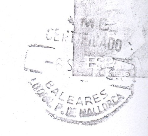 Ambulantes de carretera. Guillermo Alvarez Rubio. Pagina 004. 2. AMB. = CERTIFICADO = BALEARES = LITORAL P. DE MALLORCA = -6.SET.83. Baja.jpg