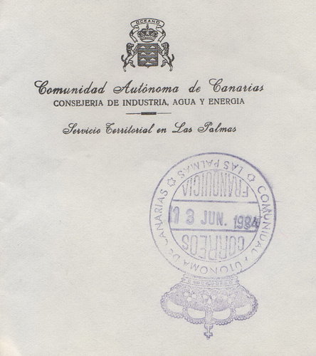 FRAN AUT CAN Las Palmas ConsejerIa de Agua, Industria y Energia 1984.jpg