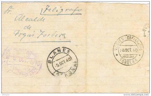 BLANES (Gerona)  estacion 1940